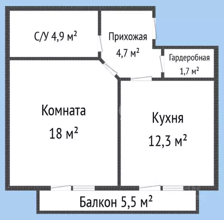 1-к кв. Краснодарский край, Горячий Ключ ул. Кириченко, 11А (42.0 м) - Фото 2