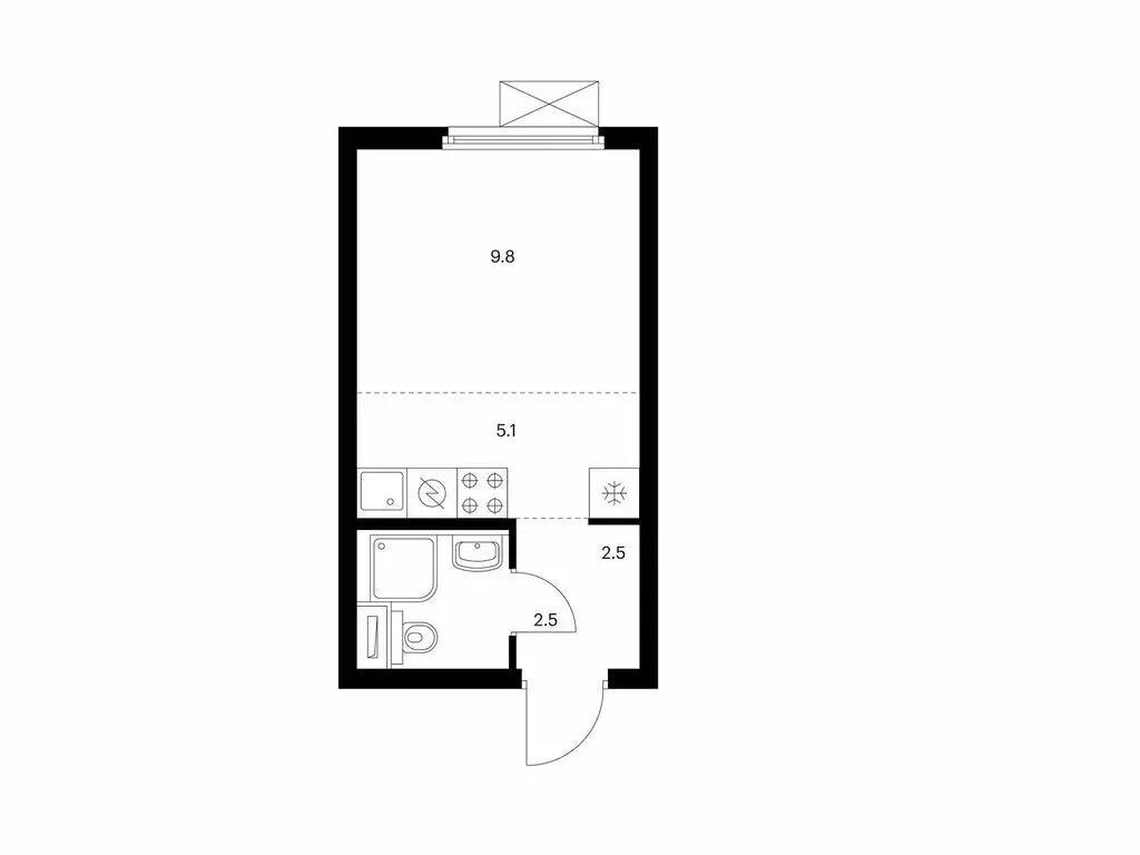 Квартира-студия: Мытищи, Ярославское шоссе, 120Бк4 (19.9 м) - Фото 1
