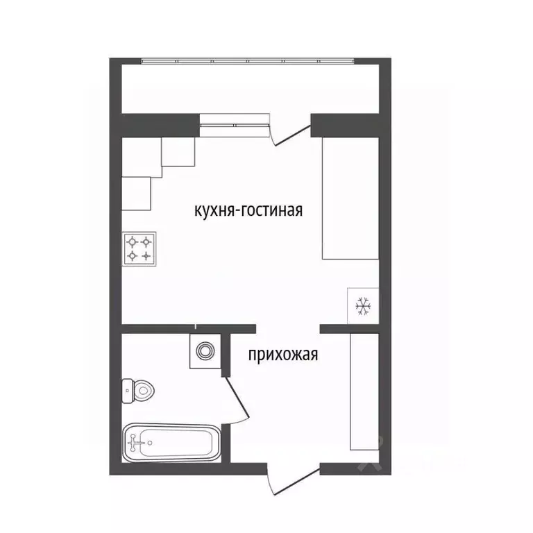 Студия Тюменская область, Тюмень ул. Александра Протозанова, 4 (24.3 ... - Фото 2