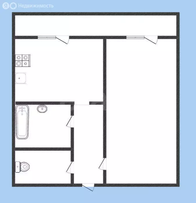 1-комнатная квартира: Нерехта, Пролетарская улица, 45 (33.4 м) - Фото 1