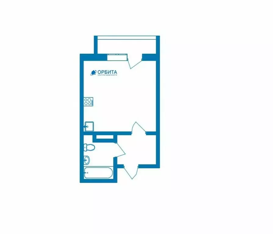 Квартира-студия: микрорайон Мелиораторов, улица Голышева, 10 (20.4 м) - Фото 0