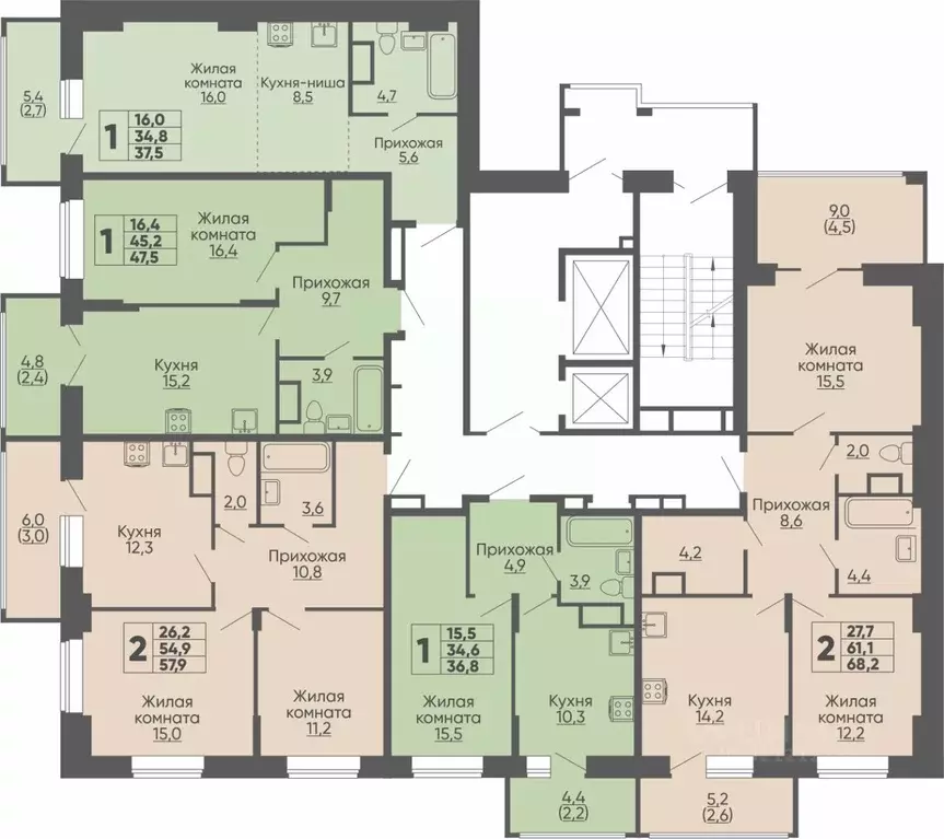 Студия Чувашия, Чебоксары ул. Академика РАН Х.М. Миначева, поз11 (37.5 ... - Фото 2