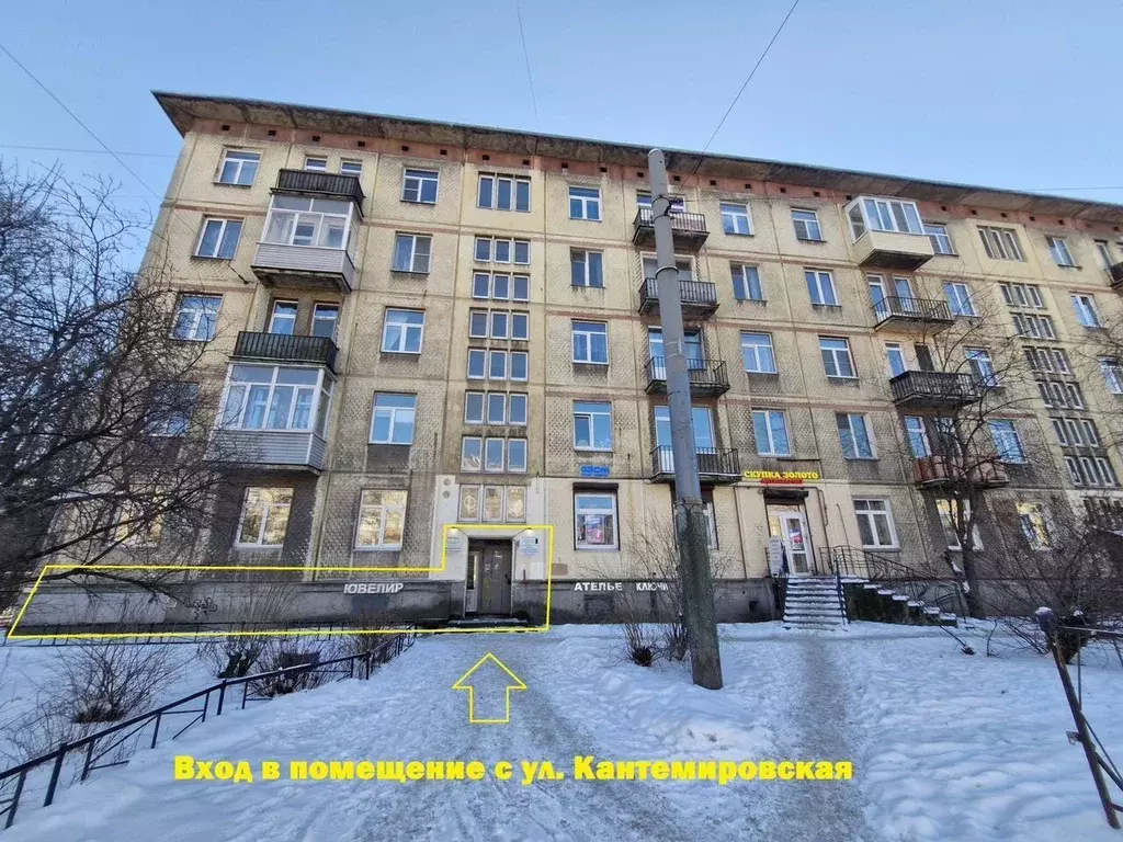 Помещение свободного назначения в Санкт-Петербург Кантемировская ул., ... - Фото 1