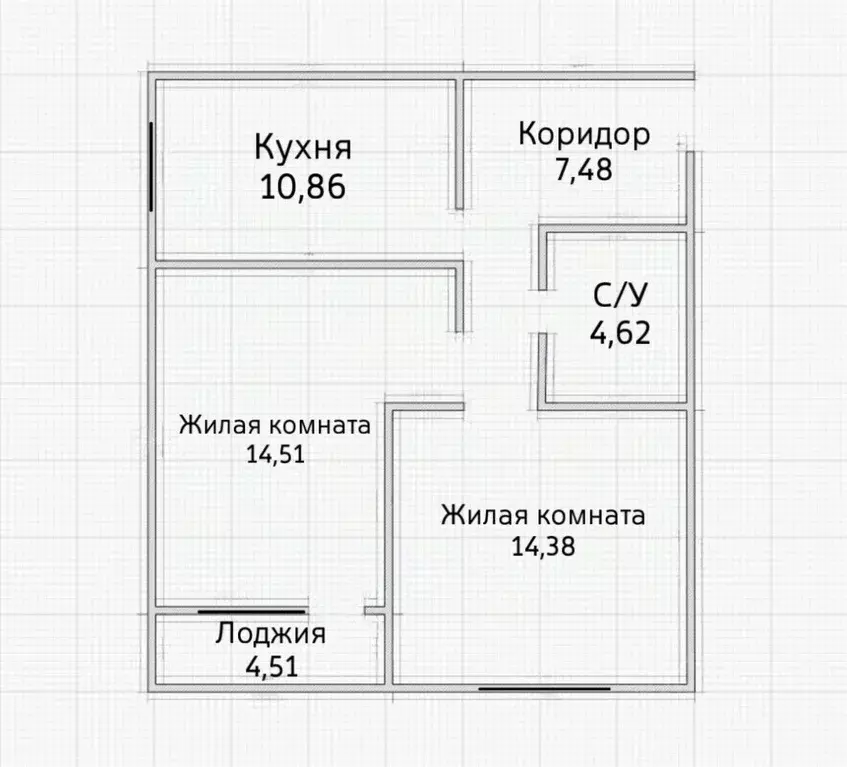2-к кв. Ростовская область, Батайск ул. Ушинского, 41к3 (56.4 м) - Фото 2
