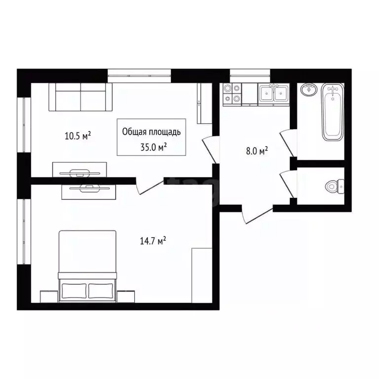 1-к кв. Новосибирская область, Новосибирск ул. Дуси Ковальчук, 181 ... - Фото 2