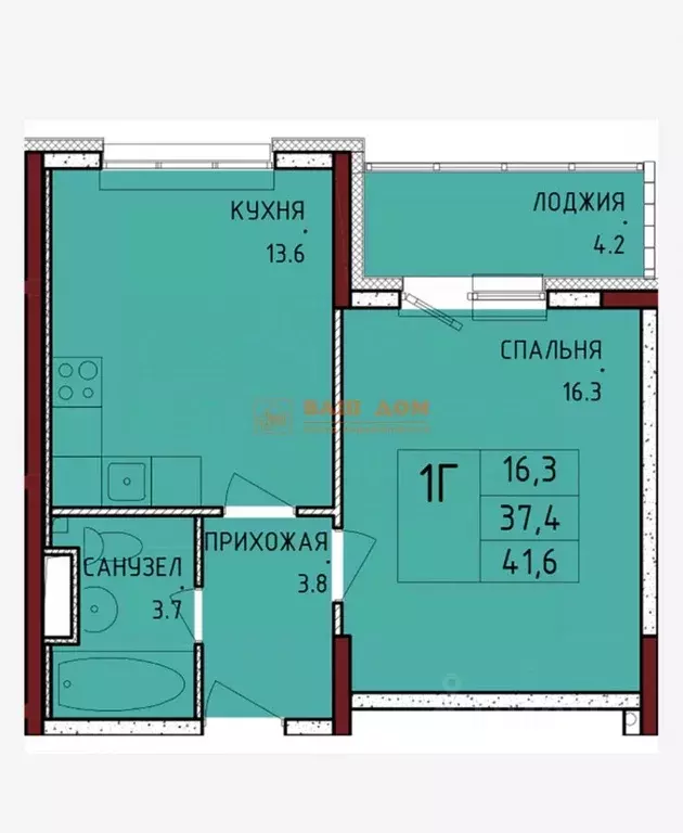 1-к кв. Тульская область, Тула городской округ, с. Осиновая Гора ул. ... - Фото 1
