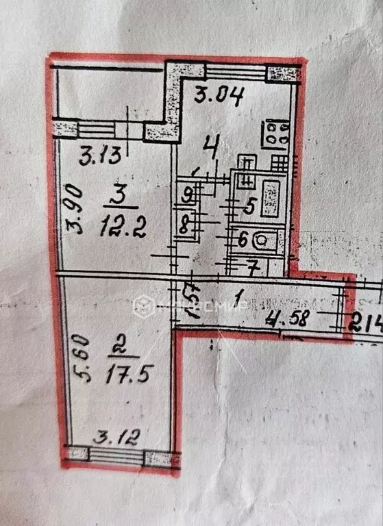 2-к кв. Санкт-Петербург ул. Ярослава Гашека, 7К1 (53.0 м) - Фото 1