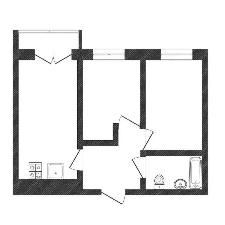 2-комнатная квартира: Анкудиновка, Русская улица, 15 (57 м) - Фото 1