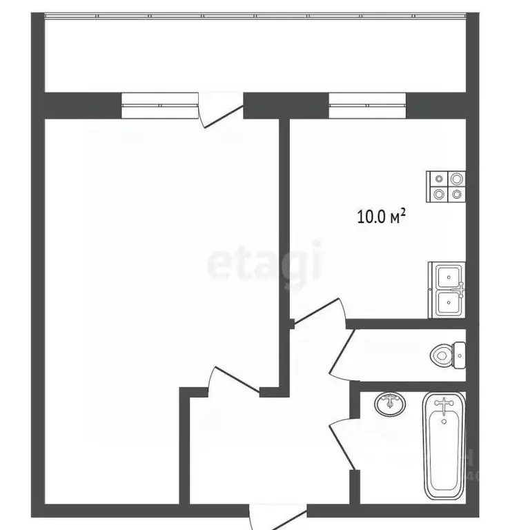 1-к кв. Тюменская область, Тюмень Восточный мкр, ул. Моторостроителей, ... - Фото 2