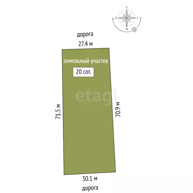 Участок в Крым, Ленинский район, с. Уварово ул. Привокзальная (20.0 ... - Фото 2