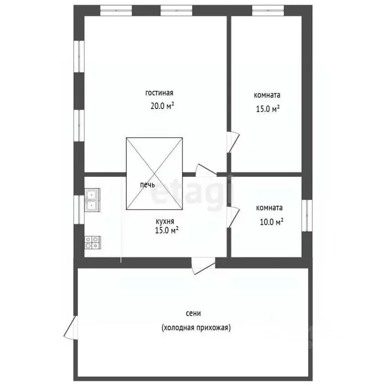 Дом в Свердловская область, Слободо-Туринский район, Усть-Ницинское ... - Фото 2