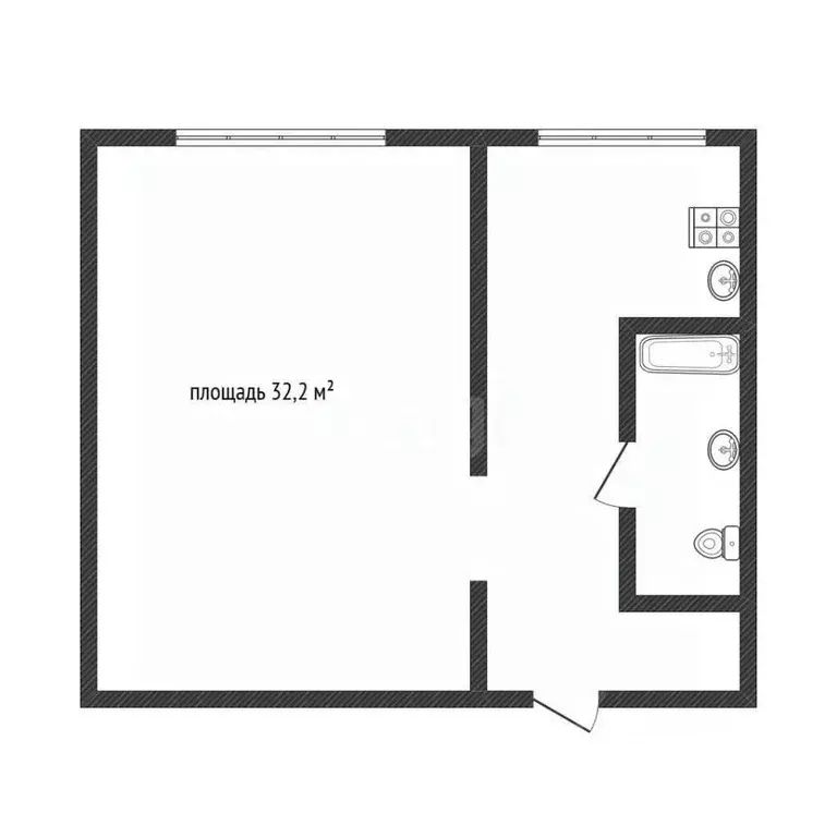 1-к кв. Алтайский край, Бийский район, с. Первомайское Пролетарская ... - Фото 2