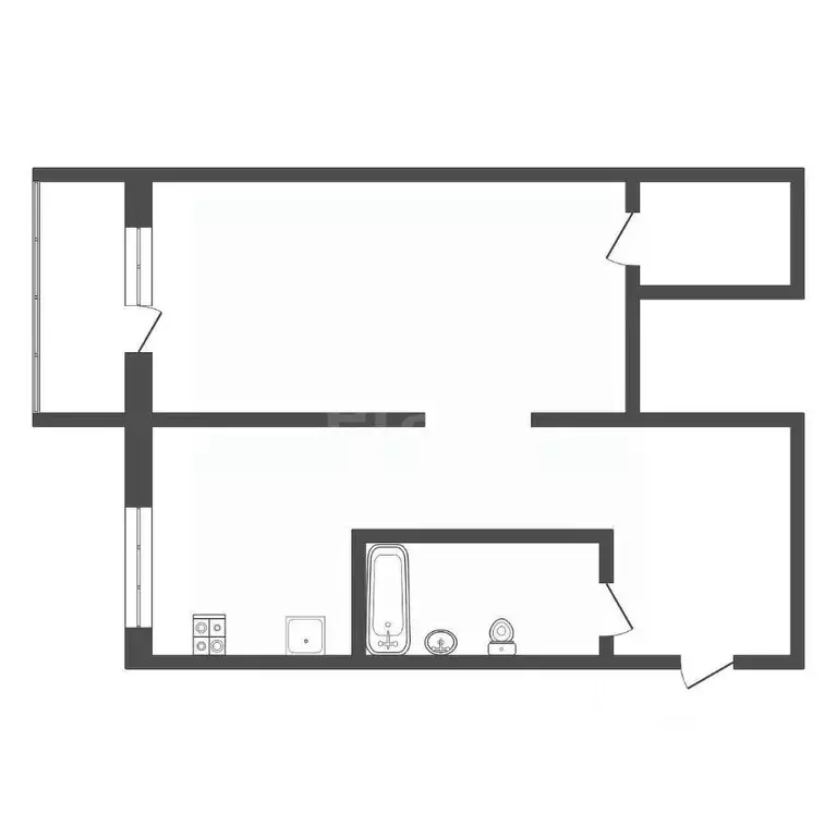 1-к кв. Тульская область, Тула ул. Мориса Тореза, 9А (32.0 м) - Фото 2