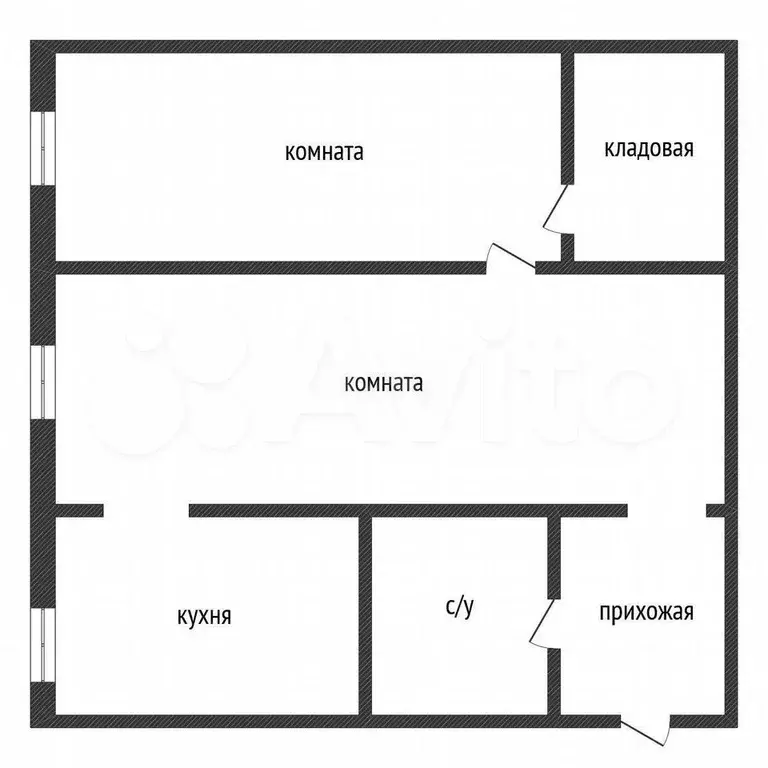 2-к. квартира, 43,9 м, 1/5 эт. - Фото 0