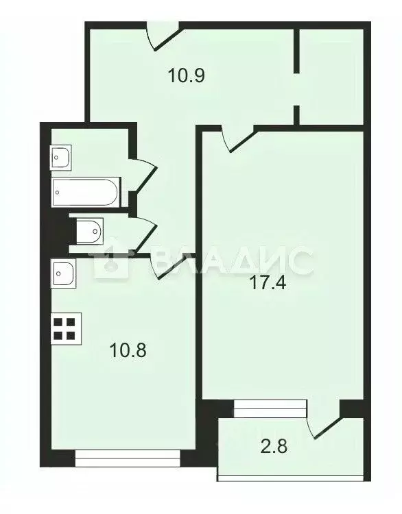 1-к кв. Санкт-Петербург Дачный просп., 4К2 (44.9 м) - Фото 1