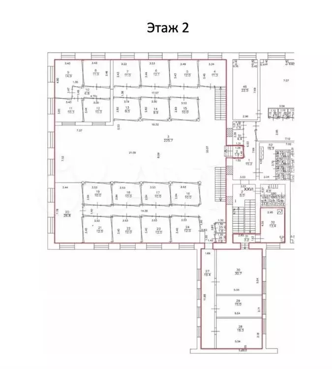 Аренда сервисного офиса 900 м2 м. Тульская в юао - Фото 1