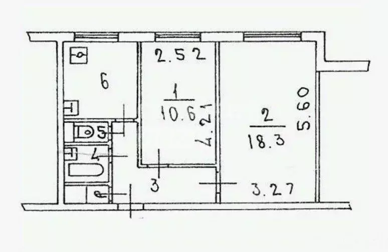 2-к кв. Москва Веерная ул., 3К5 (45.3 м) - Фото 2