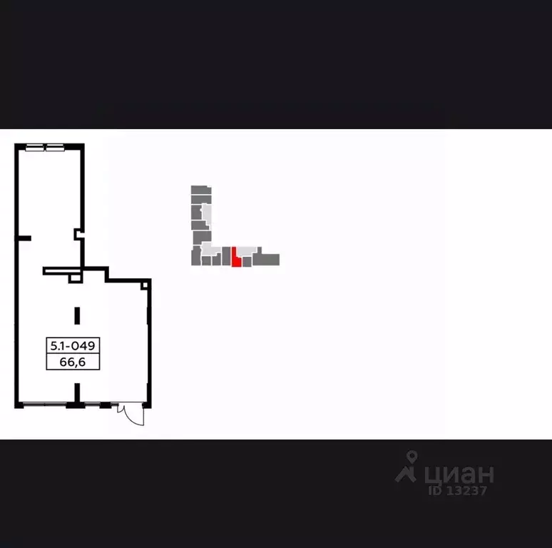 Торговая площадь в Москва просп. Прокшинский, 5 (68 м) - Фото 1