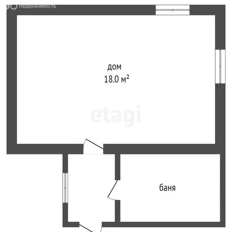 Дом в Алапаевск, коллективный сад Дружба АТП (18 м) - Фото 1