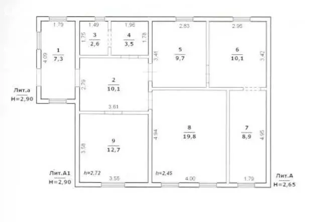 Дом в село Архангельское, Центральная улица (84.7 м) - Фото 1