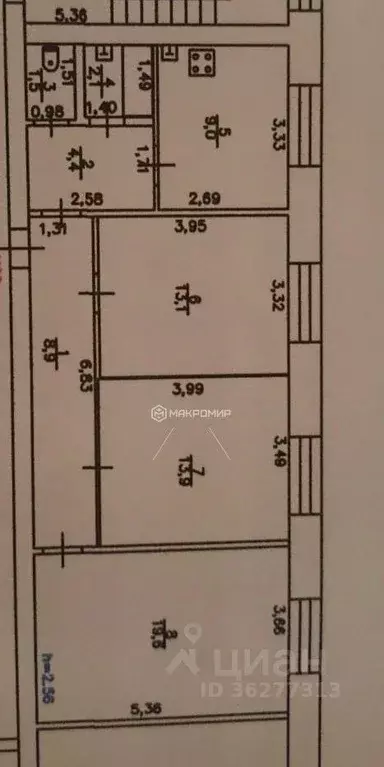 3-к кв. Кировская область, Оричи пгт ул. Юбилейная, 14 (72.5 м) - Фото 2