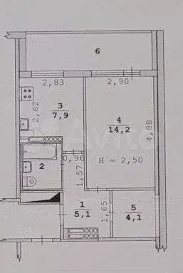 1-к. квартира, 34,8 м, 12/12 эт. - Фото 0