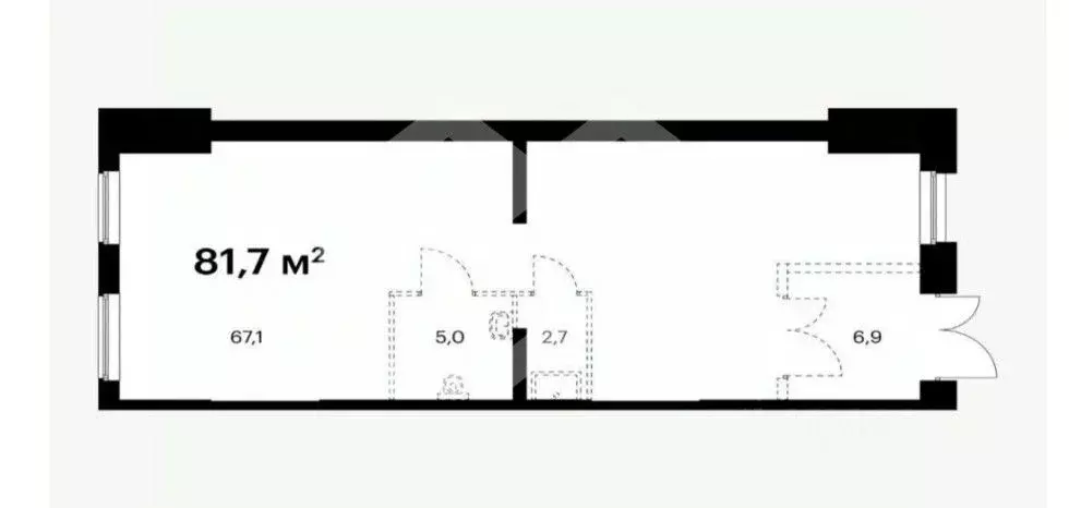 Торговая площадь в Московская область, Мытищи ул. Колонцова, 2Бк3 (82 ... - Фото 2