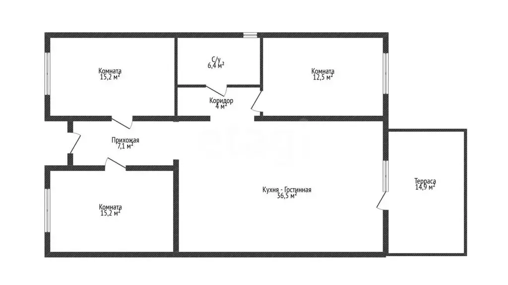 Дом в аул Старобжегокай, Октябрьская улица, 39/2 (110 м) - Фото 1