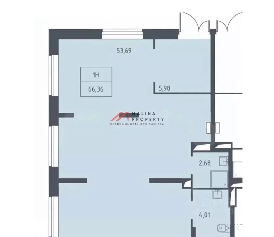 Торговая площадь в Москва ул. Аэростатная, 6к4 (66 м) - Фото 2