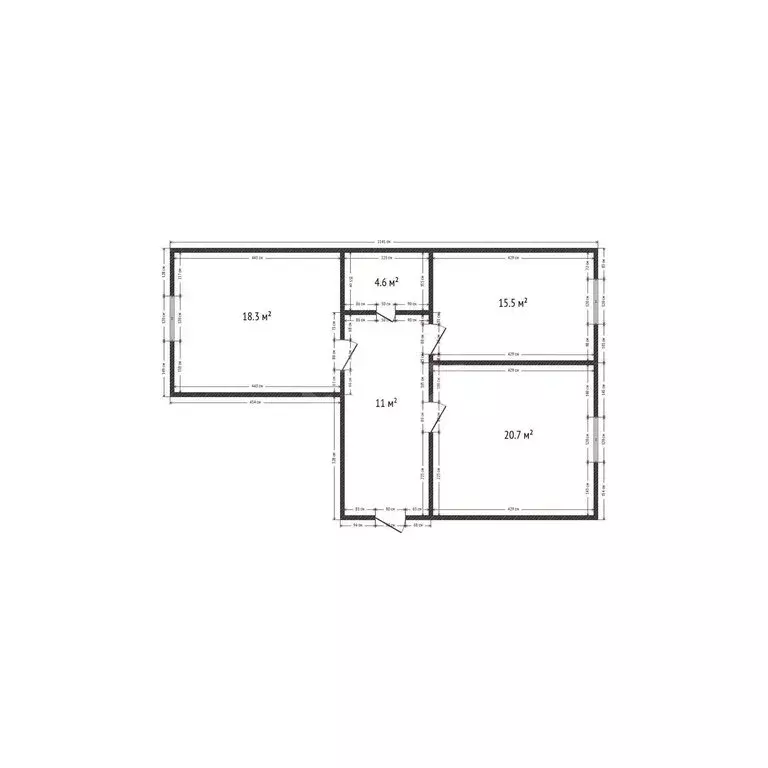 2-комнатная квартира: Каспийск, ЖК Позитив (70 м) - Фото 1