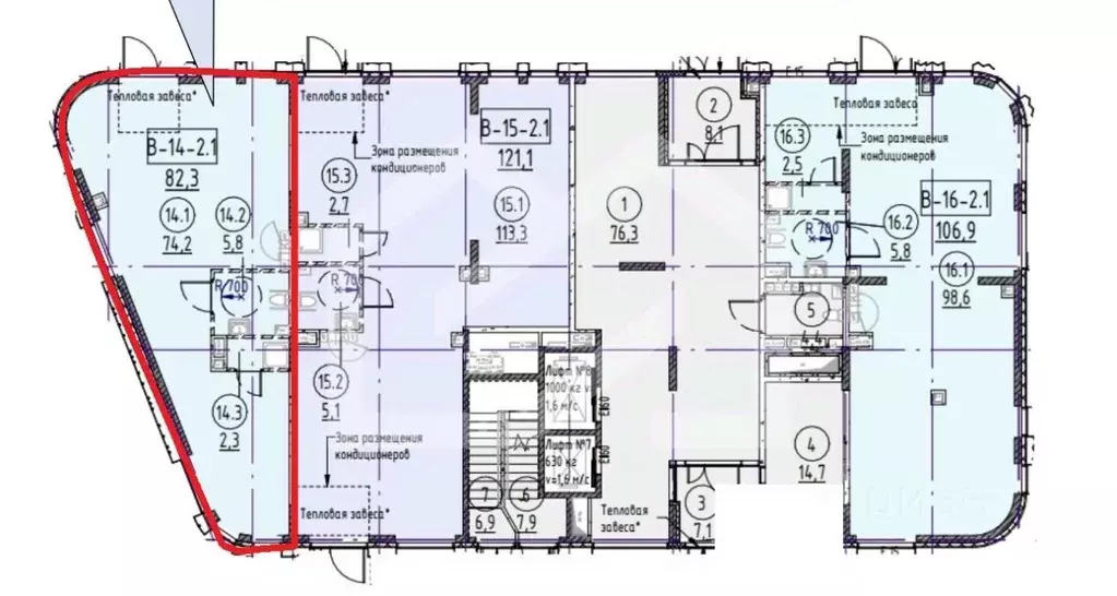 Помещение свободного назначения в Москва ул. Петра Кончаловского, 7к3 ... - Фото 2