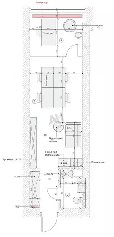 Помещение свободного назначения в Москва 2-я Брестская ул., 6 (37 м) - Фото 2