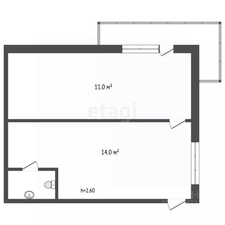 Офис в Севастополь ул. Бориса Михайлова, 5В (27 м) - Фото 2