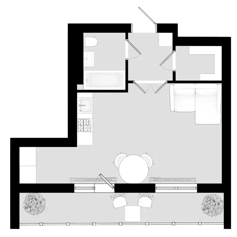 Квартира-студия: Дербент, ЖК Аль-Бейт Парк (40.74 м) - Фото 1
