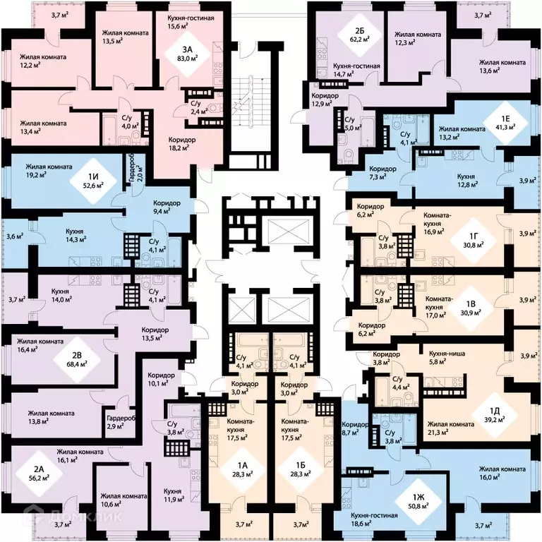 Продаётся 2-к квартира, 66.5 м - Фото 1