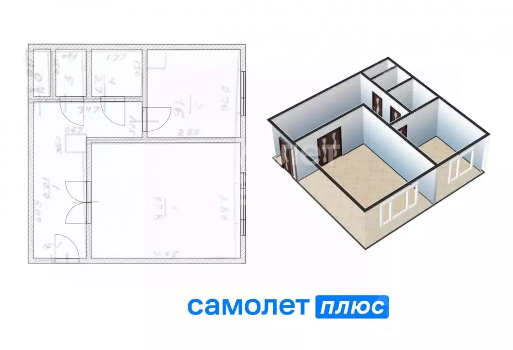 1-к кв. Кемеровская область, Кемерово ул. Ушакова, 1 (40.3 м) - Фото 1
