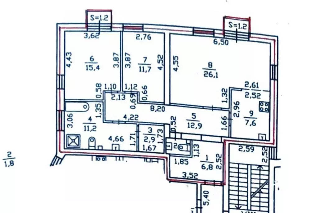 3-к кв. Санкт-Петербург, Санкт-Петербург, Павловск Слуцкая ул., 14 ... - Фото 2
