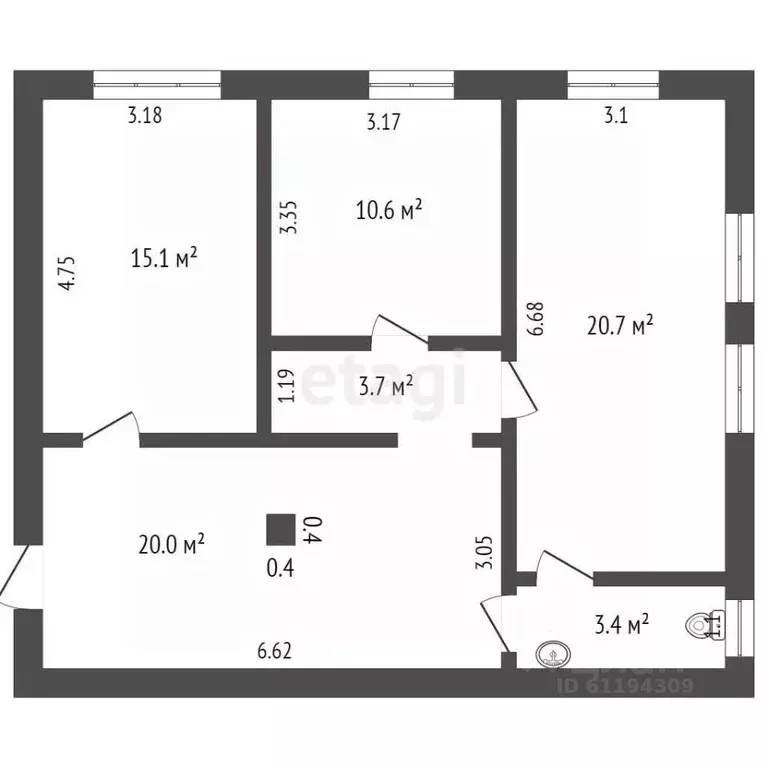 Помещение свободного назначения в Мордовия, Саранск Пролетарская ул., ... - Фото 2