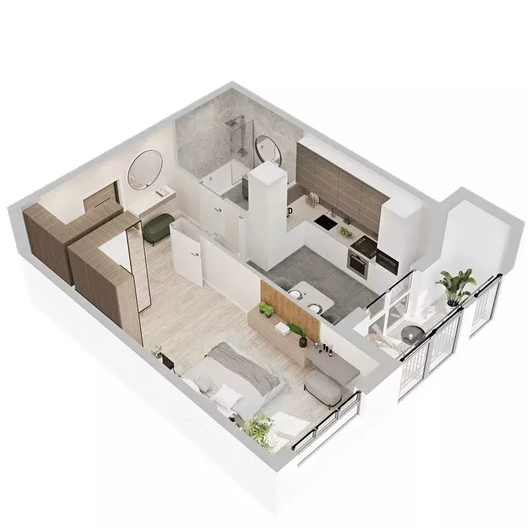 1-комнатная квартира: Кострома, микрорайон Новый город (40.5 м) - Фото 1