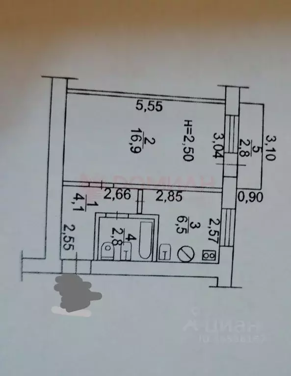 1-к кв. Ростовская область, Новочеркасск ул. Визирова (30.0 м) - Фото 1