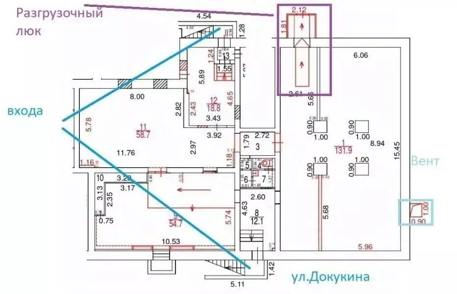 Помещение свободного назначения в Москва ул. Докукина, 7к1 (289 м) - Фото 1