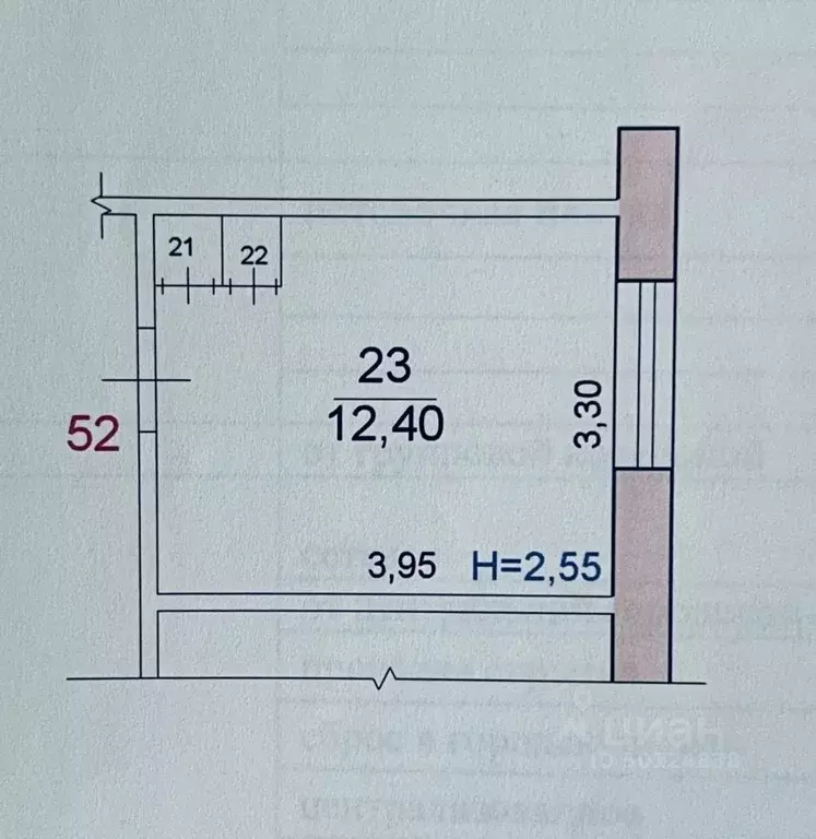 Комната Волгоградская область, Волгоград ул. Чебышева, 36 (13.0 м) - Фото 1