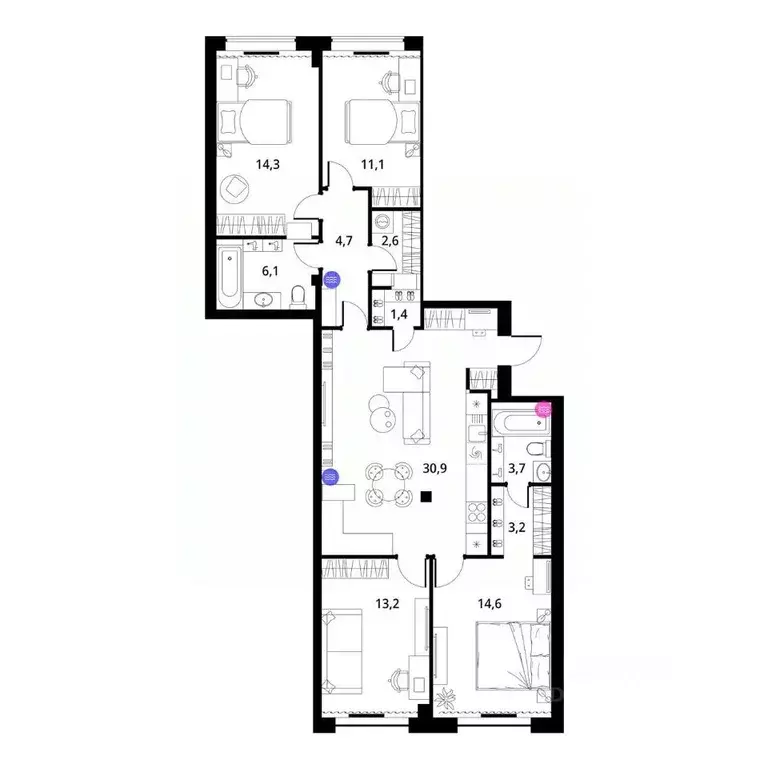 4-к кв. Владимирская область, Киржач Красный Октябрь мкр, ул. ... - Фото 1