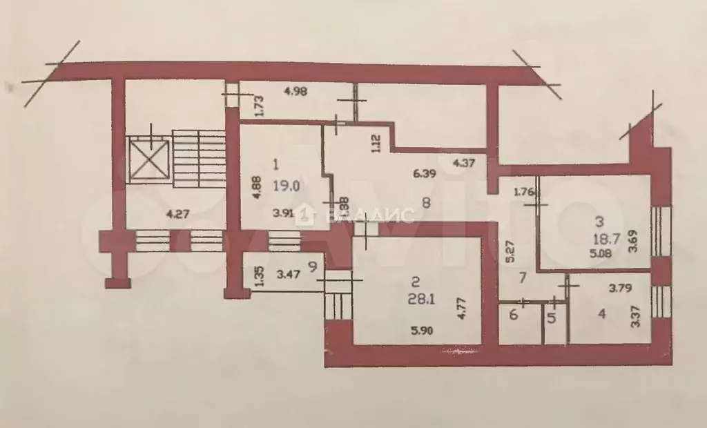 3-к. квартира, 115,9 м, 9/10 эт. - Фото 0
