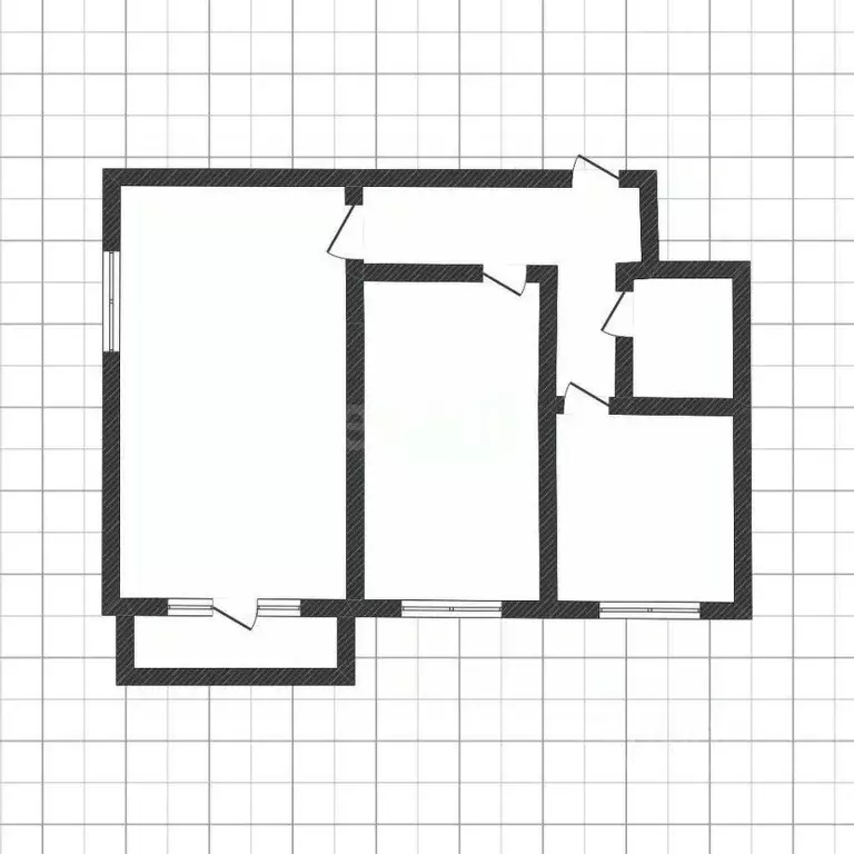 2-к кв. Курская область, Курск ул. Крюкова, 10 (42.6 м) - Фото 2