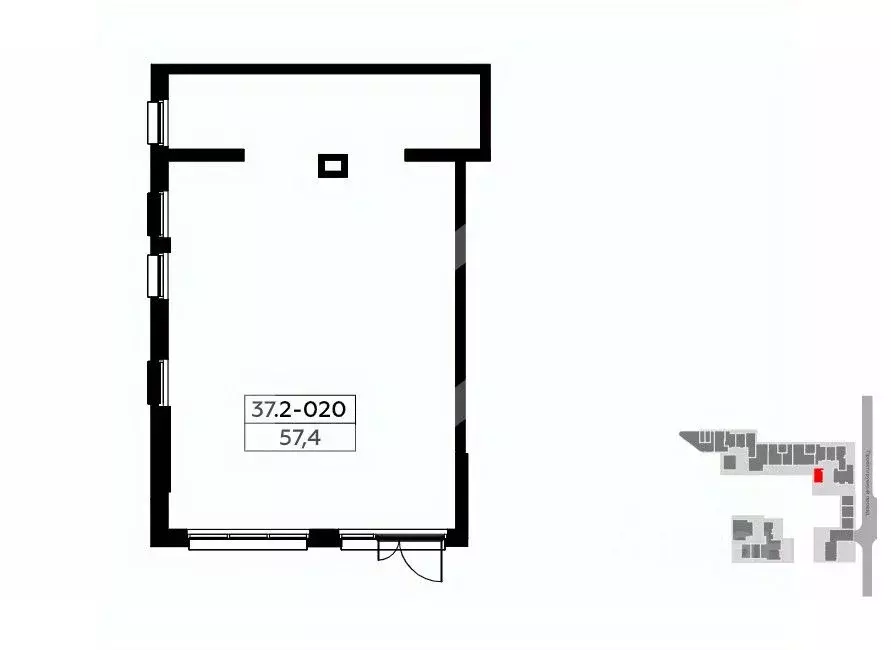 Торговая площадь в Москва № 167 кв-л,  (57 м) - Фото 2