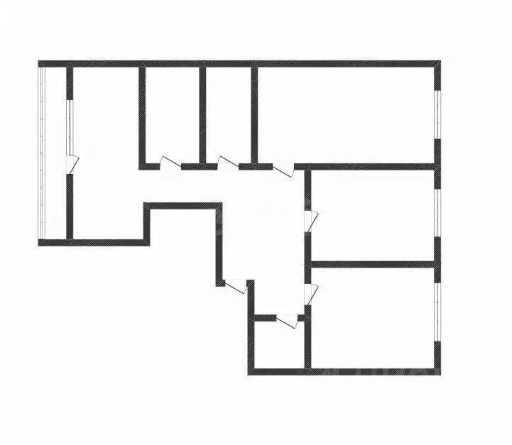 3-к кв. Курганская область, Курган Заозерный жилрайон, 1-й мкр, 21 ... - Фото 2