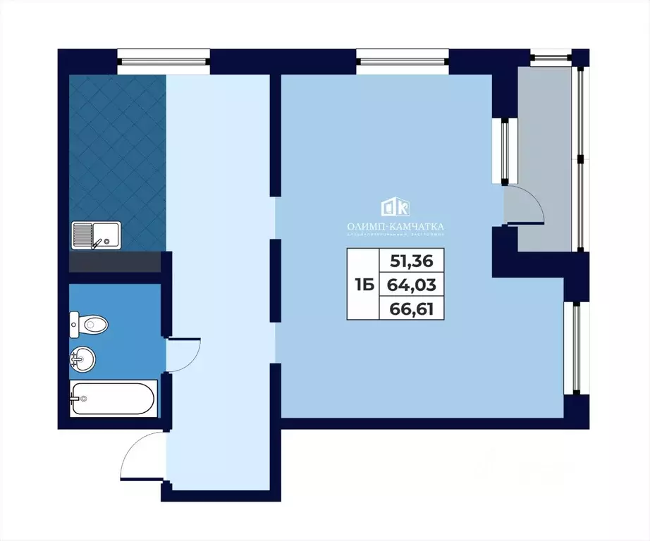 Свободной планировки кв. Камчатский край, Петропавловск-Камчатский ... - Фото 0