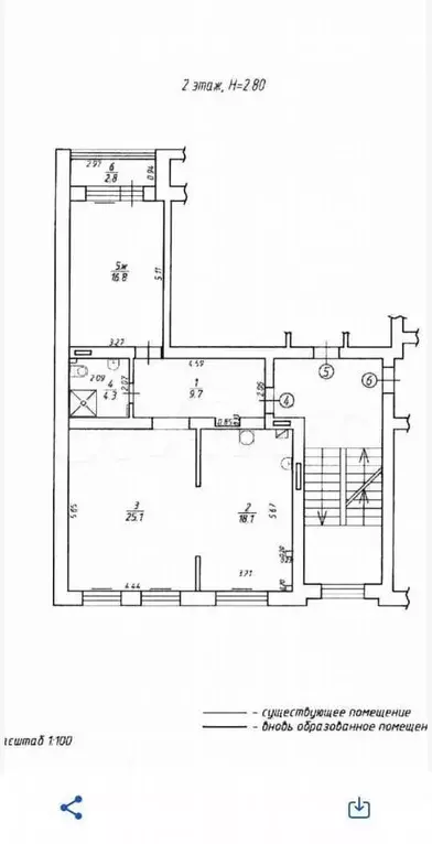 2-к. квартира, 74 м, 2/4 эт. - Фото 0