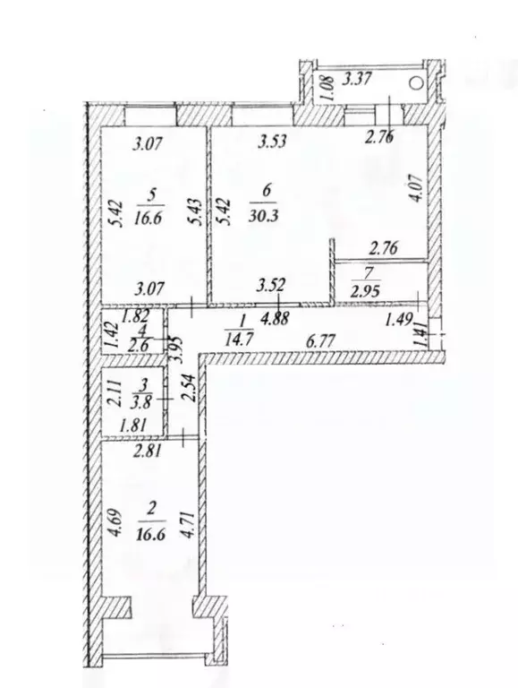 3-к кв. Чувашия, Чебоксары Благовещенский мкр, ул. Николая Смирнова, 7 ... - Фото 2